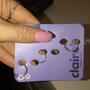 3 clip on earrings